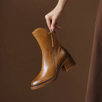 Amélie - Bottines en Cuir Sophistiquées