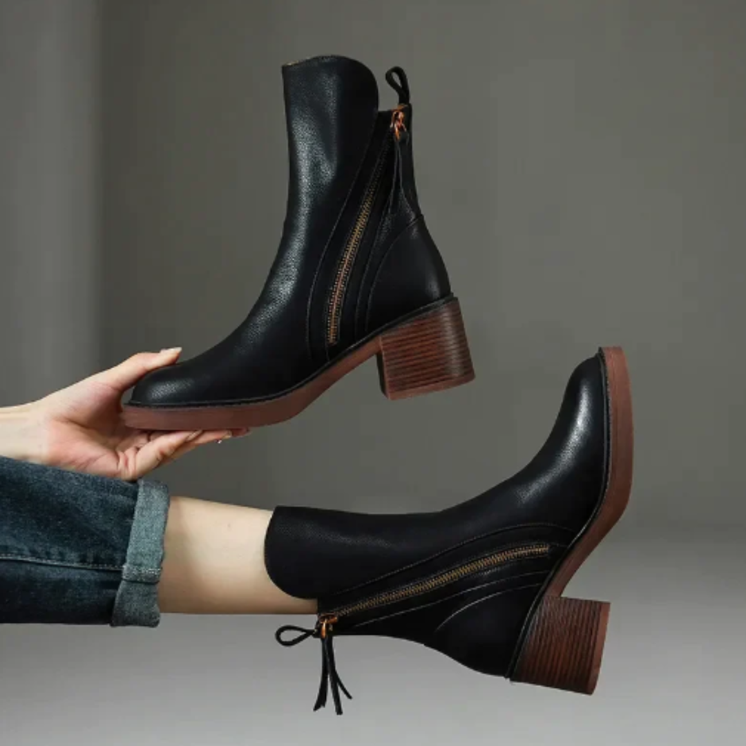 Amélie - Bottines en Cuir Sophistiquées