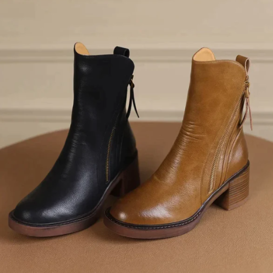 Amélie - Bottines en Cuir Sophistiquées