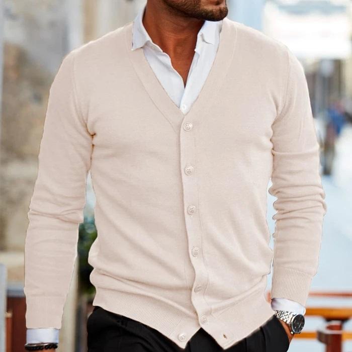 Zacharie | Cardigan en tricot pour hommes