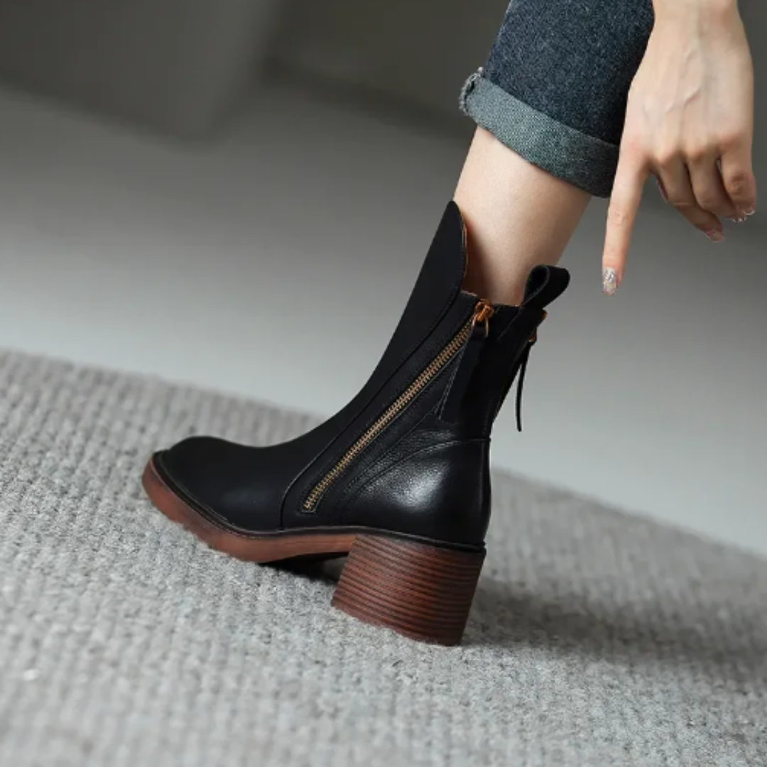 Amélie - Bottines en Cuir Sophistiquées