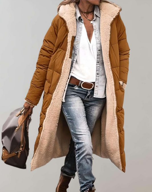 Dalia - Trench-coat d'hiver chaud avec doublure en polaire