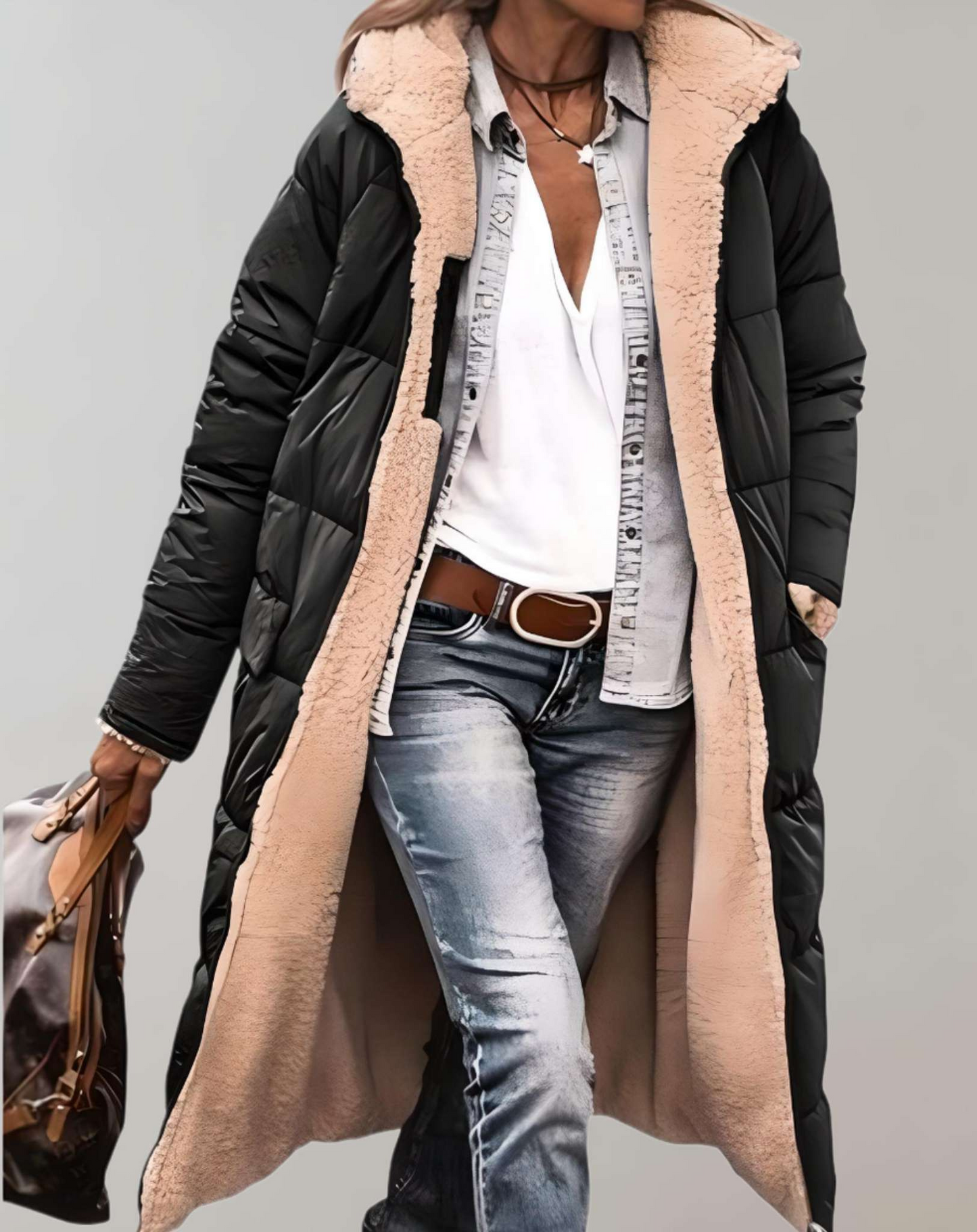 Dalia - Trench-coat d'hiver chaud avec doublure en polaire