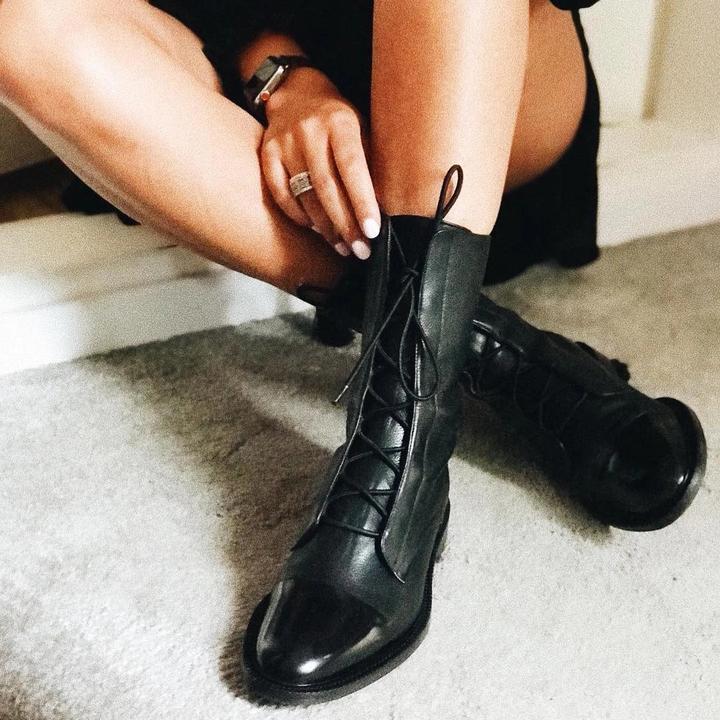 Daniela - Bottines en Cuir Premium pour Femmes - À Talons