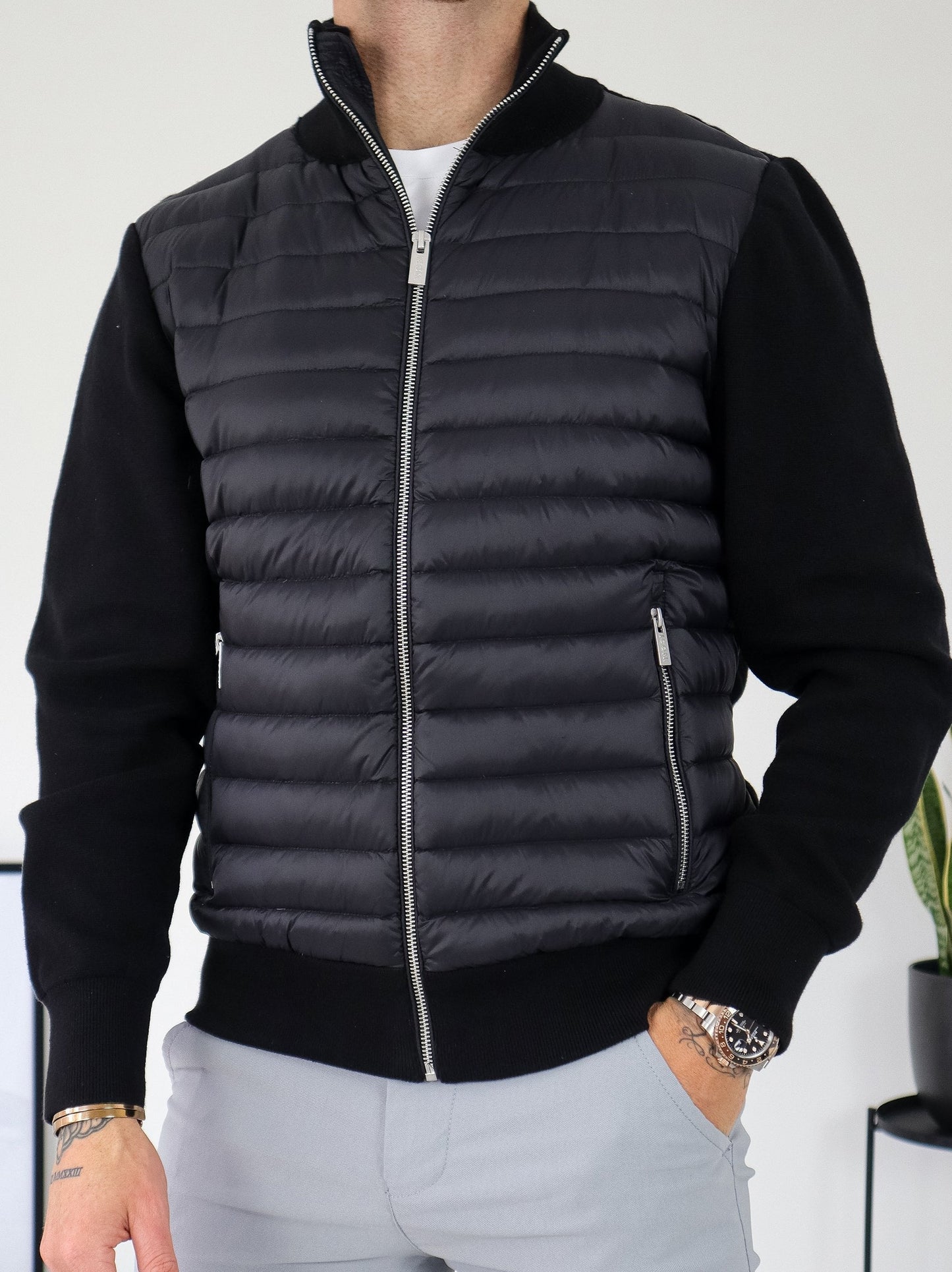 Arnold - Manteau Hybride Matelassé pour Hommes - Coupe Slim