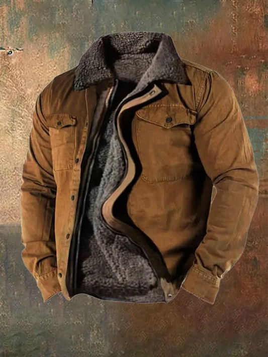 Oliver - Veste Western Vintage - Braun - Isolation