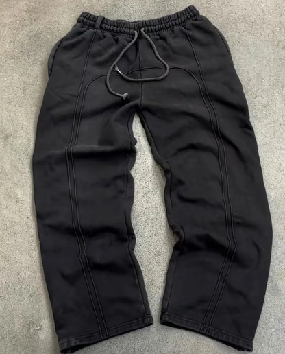 Trendi - Pantalon de Jogging Rétro avec Empiècements pour Hommes - Coupe Oversize